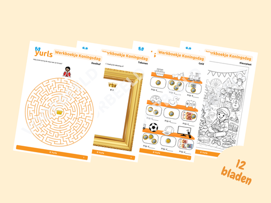 Werkboekje Koningsdag – werkbladen voor groep 3