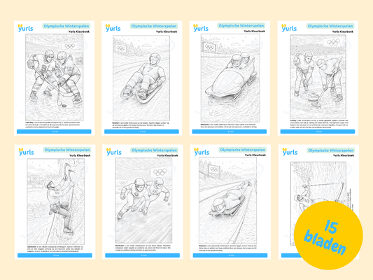 Kleurboek Winterspelen – kleurplaten Olympische Winterspelen