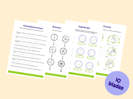 Rekenboekje – werkbladen voor groep 5