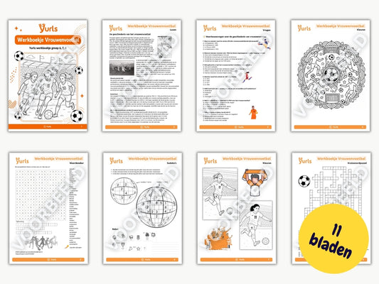 Werkboekje Vrouwenvoetbal – werkbladen voor groep 6/7/8