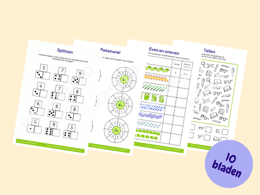 Rekenboekje – werkbladen voor groep 3