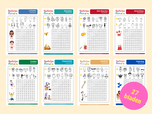 27 Woordzoekers – woordzoekers voor groep 3