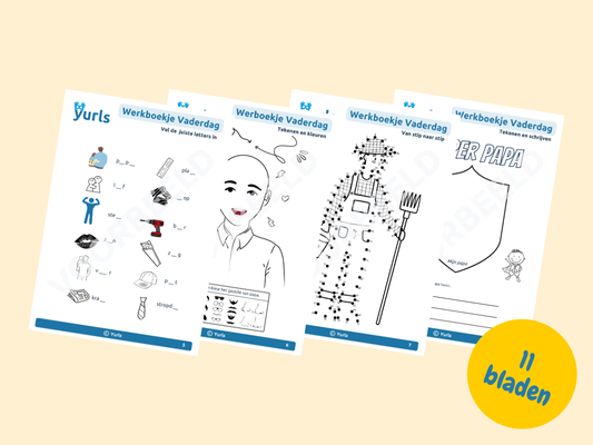 Werkboekje Vaderdag – werkbladen voor groep 3