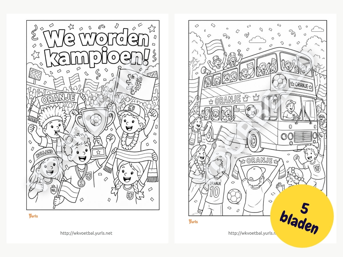 Oranje Kleurplaten – voor groep 1 t/m 8