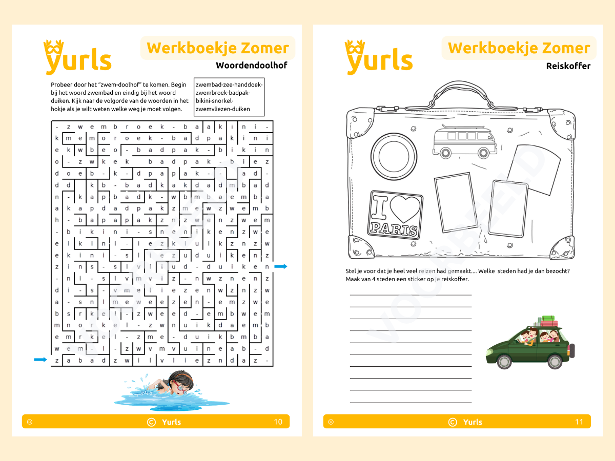 Werkboekje Zomer – werkbladen voor groep 6