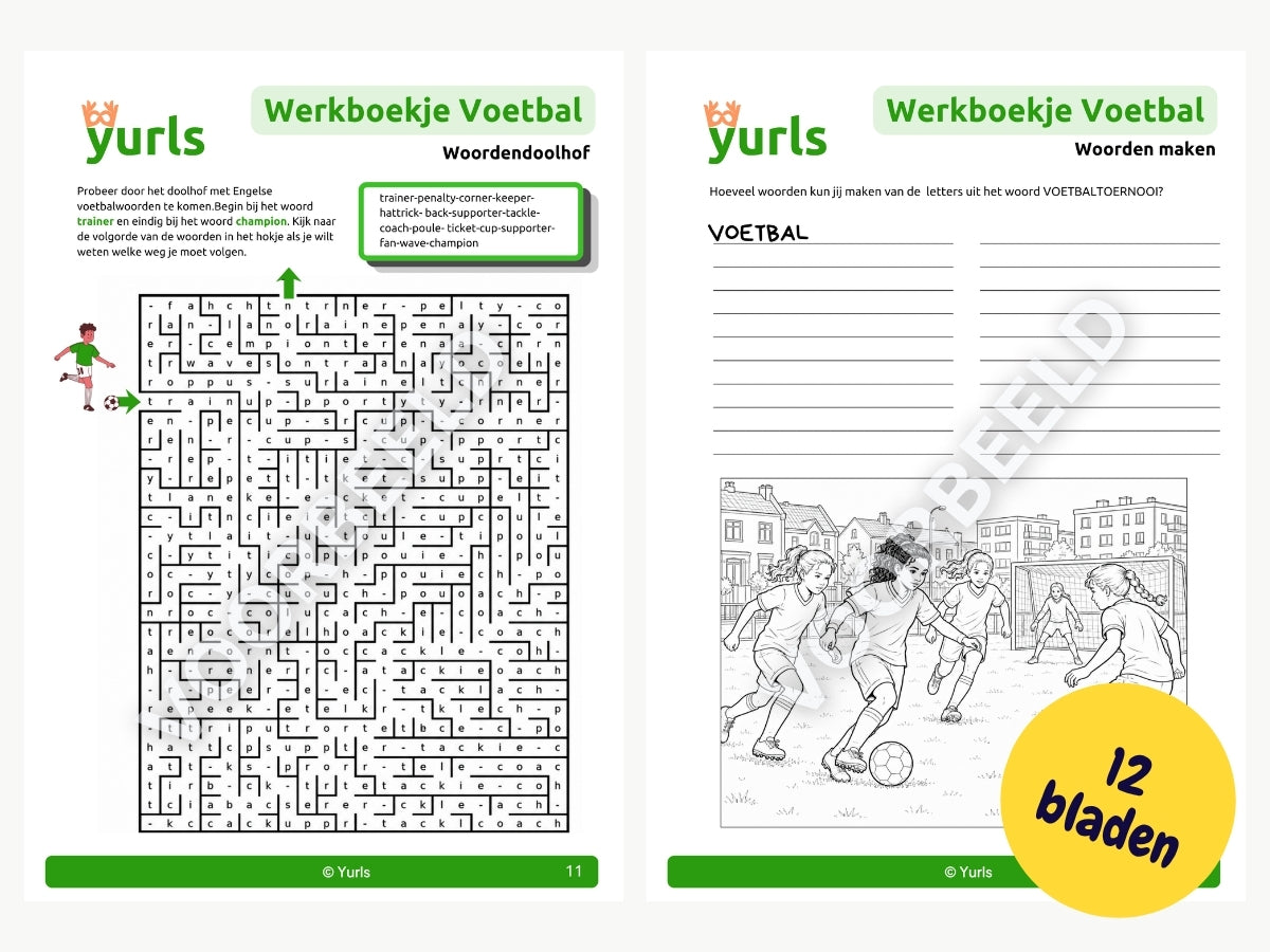 Werkboekje Voetbal – werkbladen voor groep 7/8