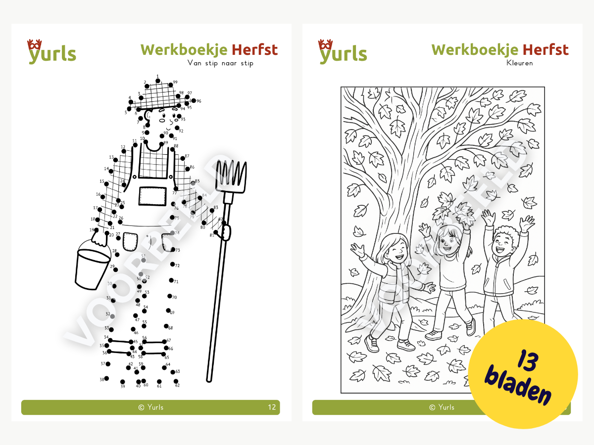Werkboekje Herfst – werkbladen voor groep 3