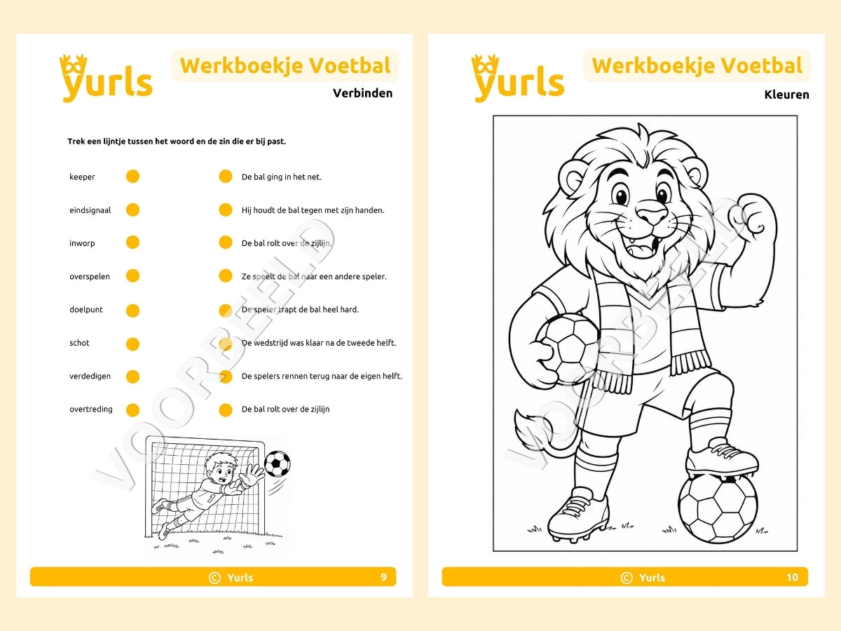 Werkboekje Voetbal – werkbladen voor groep 4