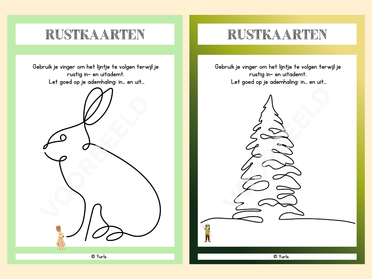 Rustkaarten – werkbladen voor groep 3 t/m 8