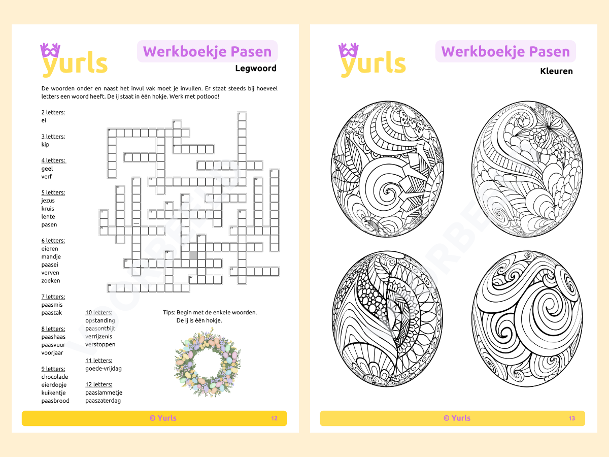 Werkboekje Pasen – werkbladen voor groep 5/6