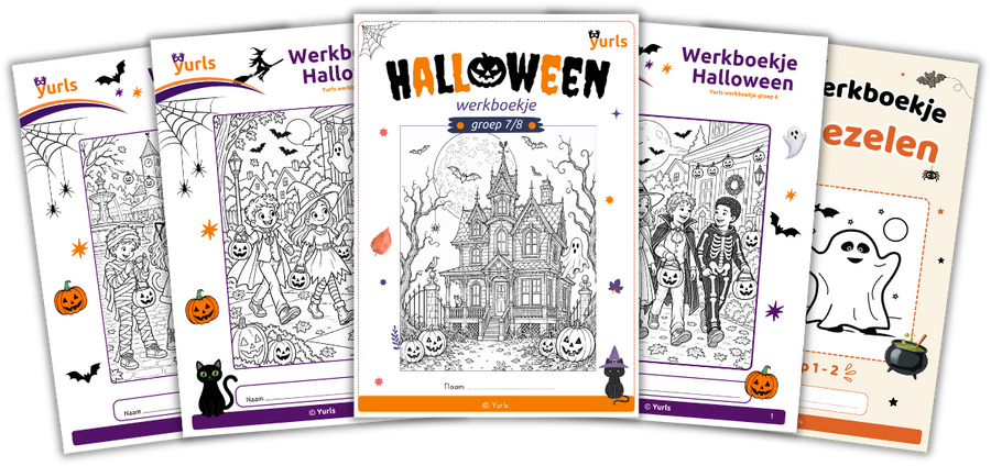 Werkboekjes Halloween, covers