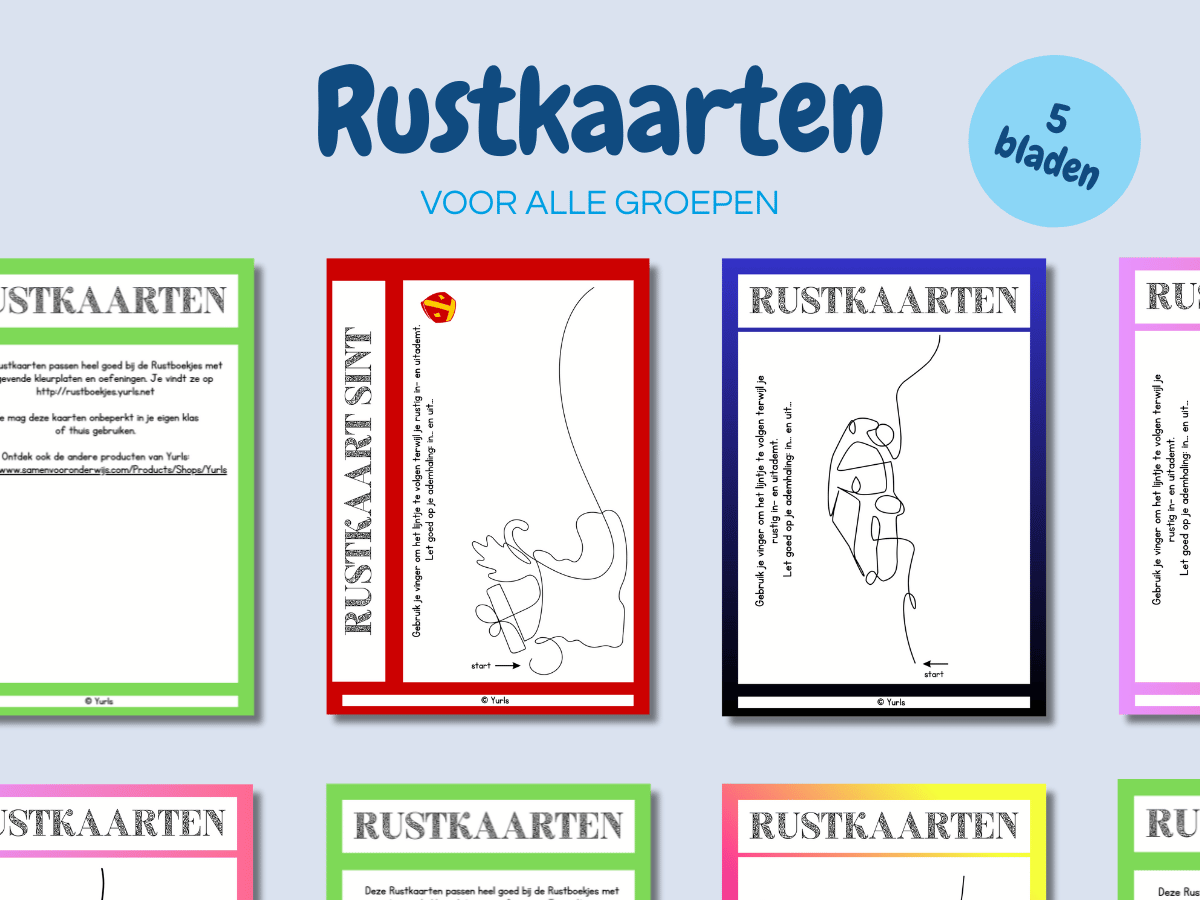 Rustkaarten – werkbladen voor groep 3 t/m 8