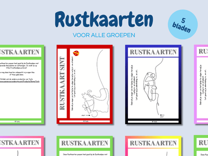 Rustkaarten – werkbladen voor groep 3 t/m 8