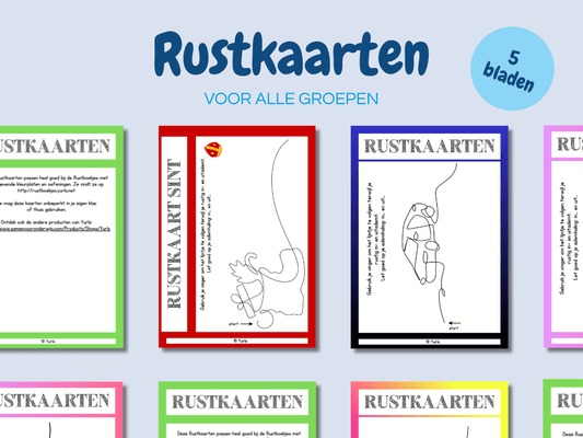 Rustkaarten – werkbladen voor groep 3 t/m 8