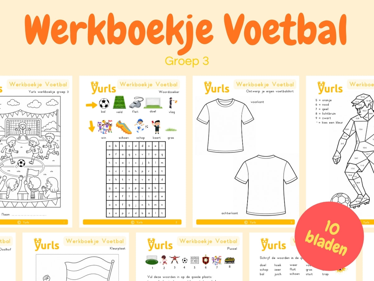 Werkboekje Voetbal – werkbladen voor groep 3