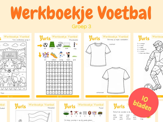 Werkboekje Voetbal – werkbladen voor groep 3