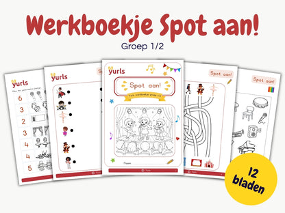 Werkboekje Spot aan! – werkbladen voor groep 1/2