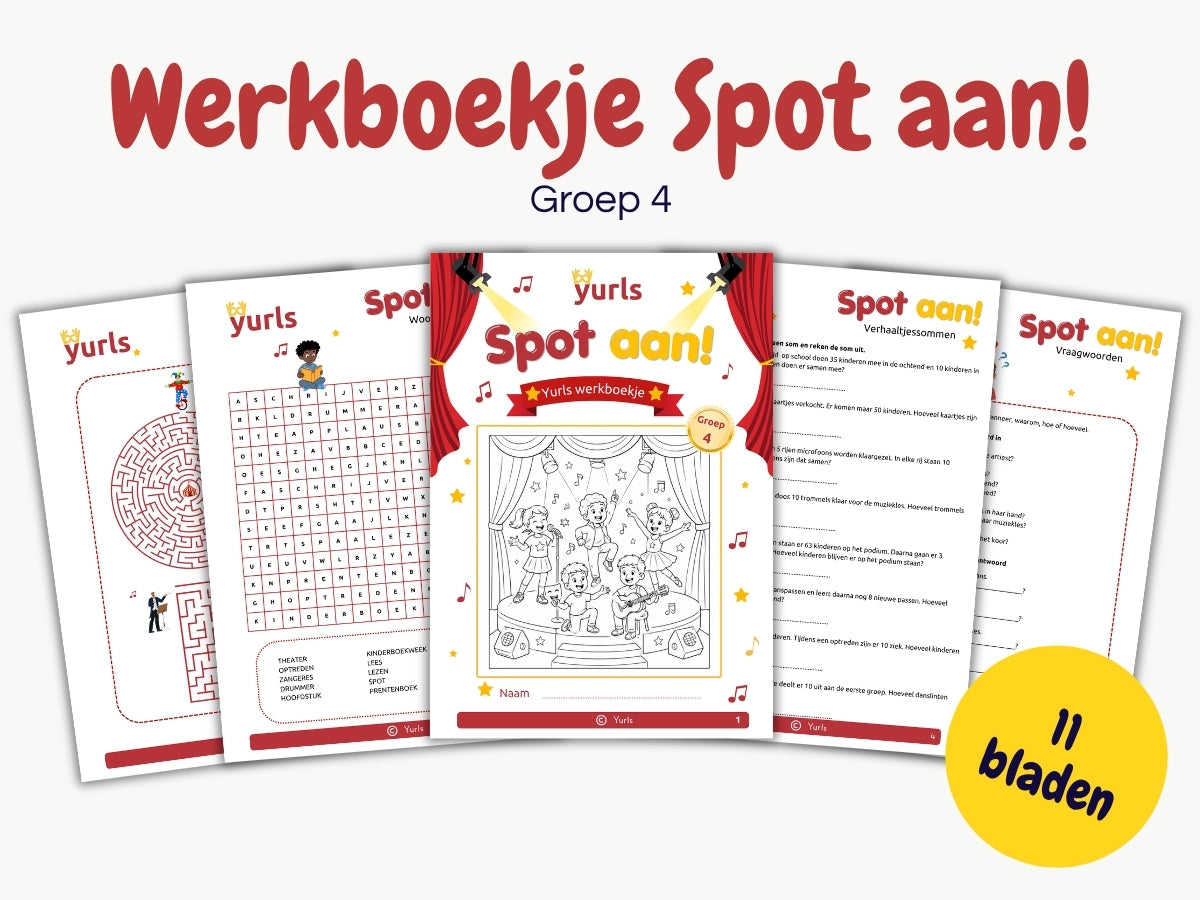 Werkboekje Spot aan! – werkbladen voor groep 4