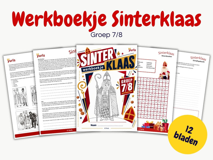 Werkboekje Sinterklaas – werkbladen groep 7/8