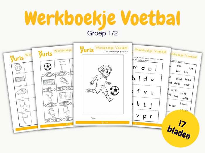 Werkboekje Voetbal – werkbladen voor groep 1/2