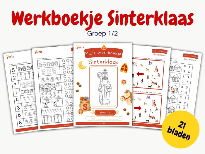 Werkboekje Sinterklaas – werkbladen voor groep 1/2
