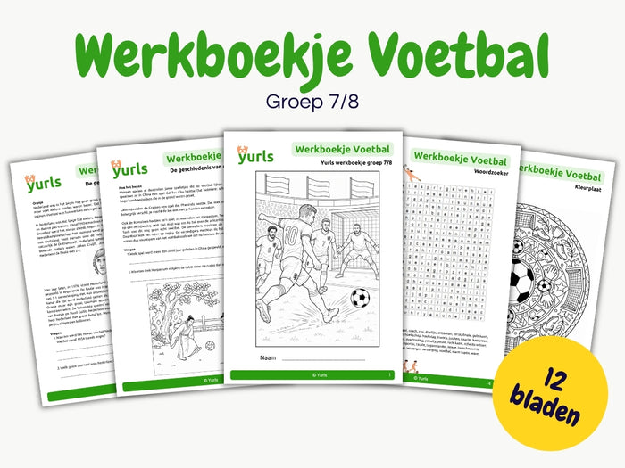 Werkboekje Voetbal – werkbladen voor groep 7/8