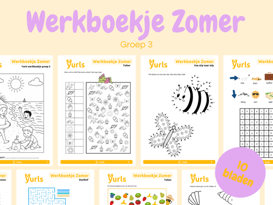 Werkboekje Zomer – werkbladen voor groep 3
