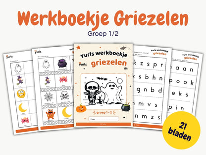 Werkboekje Griezelen – werkbladen voor groep 1/2