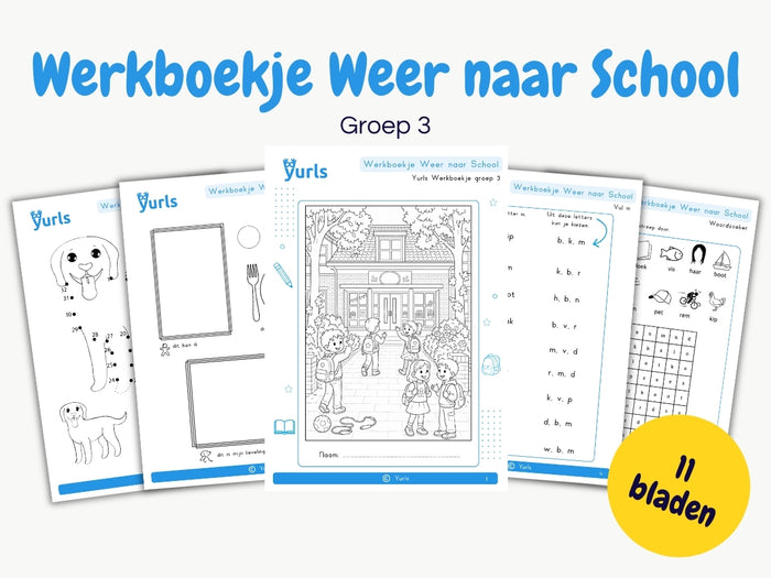 Werkboekje Weer naar School – werkbladen voor groep 3