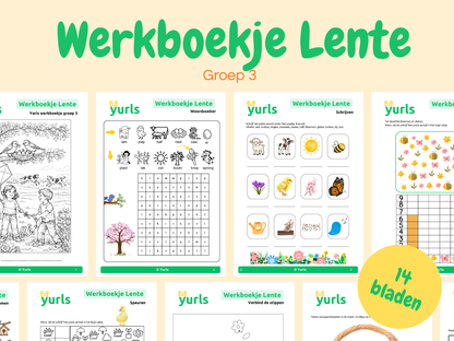 Werkboekje Lente – werkbladen voor groep 3