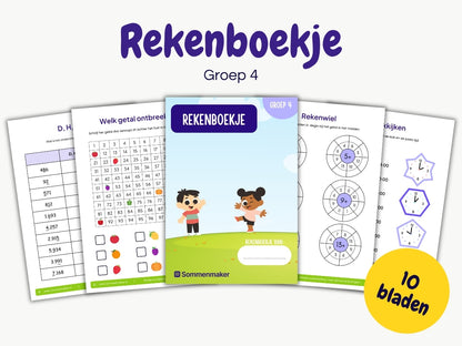 Rekenboekje – werkbladen voor groep 4