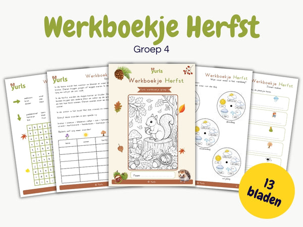 Werkboekje Herfst – werkbladen voor groep 4