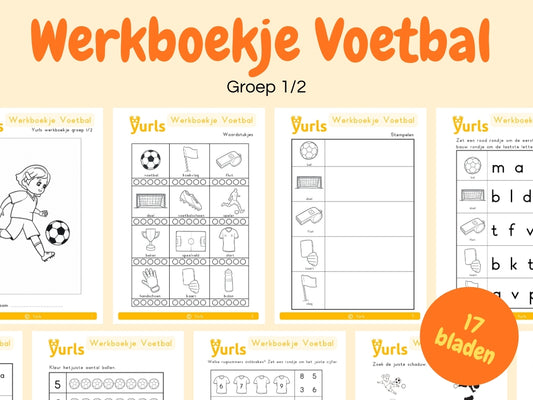 Werkboekje Voetbal – werkbladen voor groep 1/2