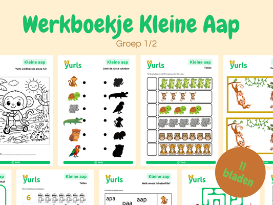 Werkboekje Kleine Aap – werkbladen voor groep 1/2