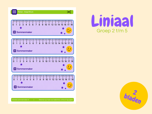 Meten – liniaal voor groep 2 t/m 5