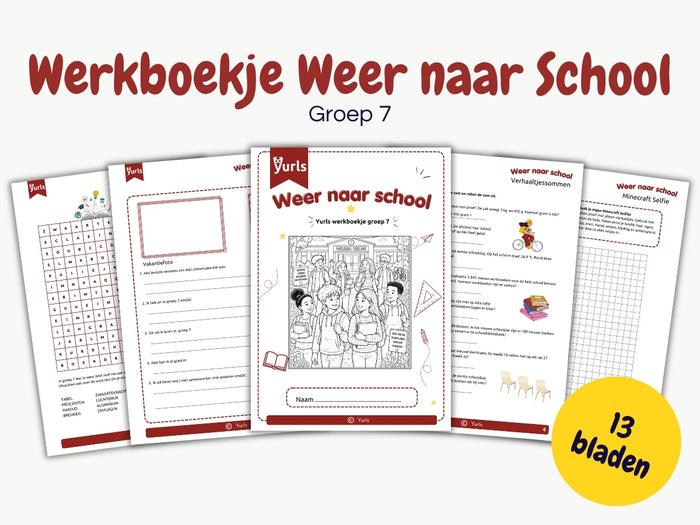Werkboekje Weer naar School – werkbladen voor groep 7