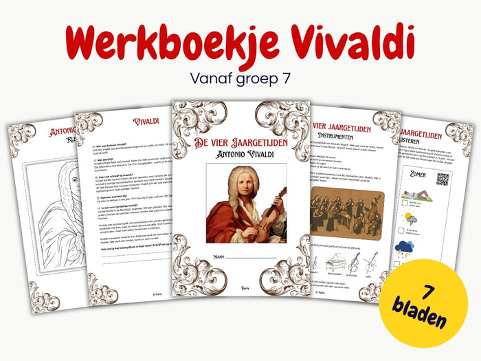 Werkboekje Vivaldi – werkbladen over De Vier Jaargetijden, Antonio Vivaldi