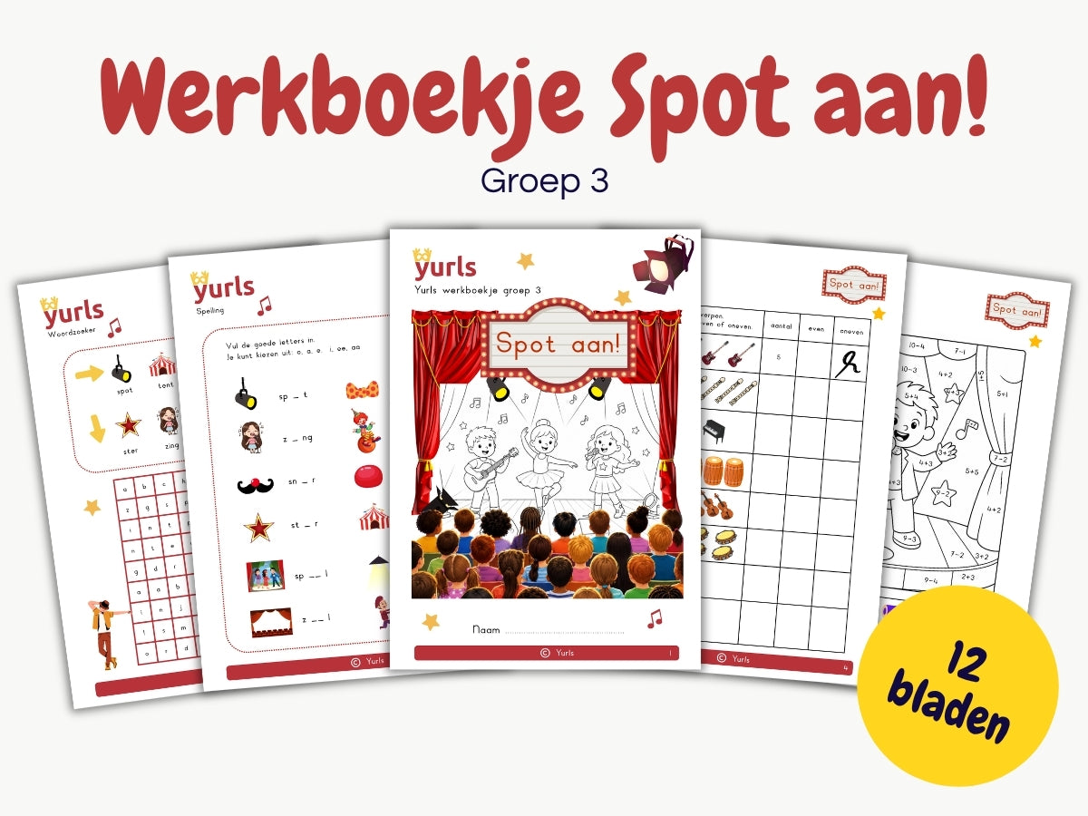 Werkboekje Spot aan! – werkbladen voor groep 3