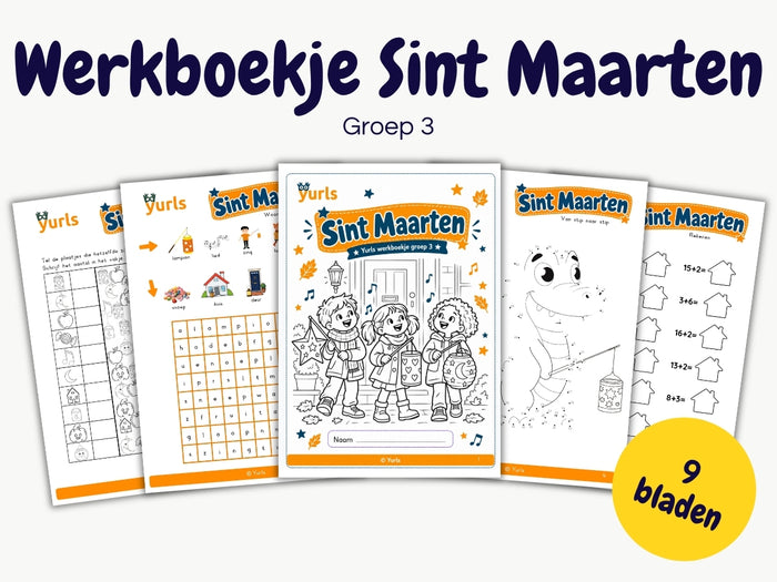 Werkboekje Sint Maarten – werkbladen groep 3