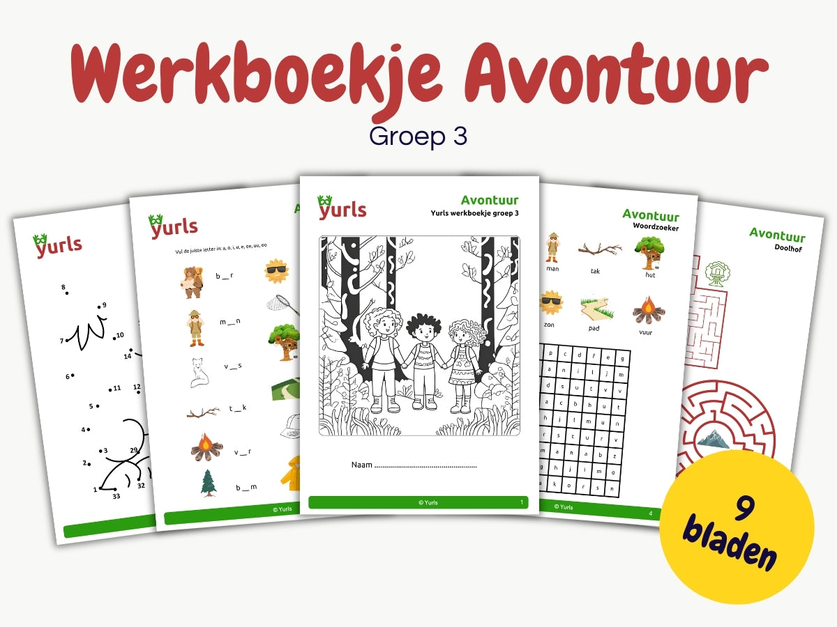 Werkboekje Avontuur – werkbladen voor groep 3
