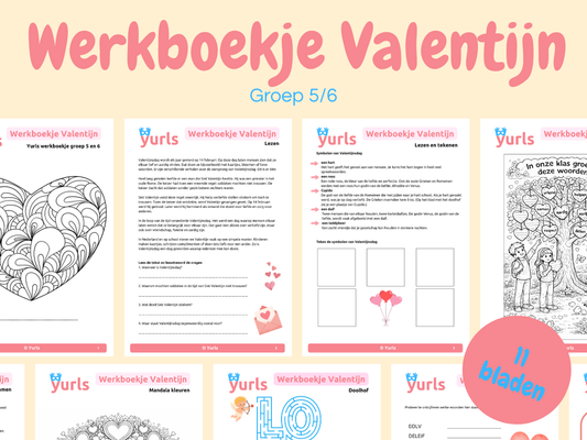 Werkboekje Valentijn – werkbladen voor groep 5/6