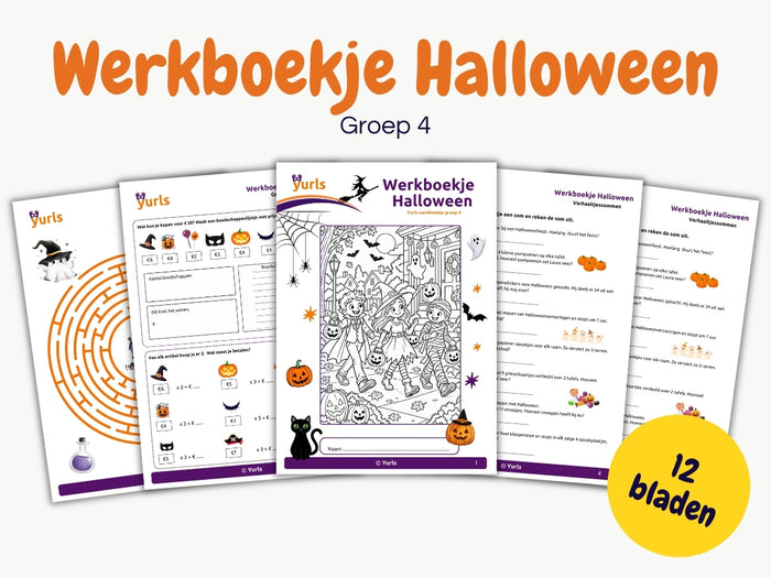 Werkboekje Halloween – werkbladen groep 4