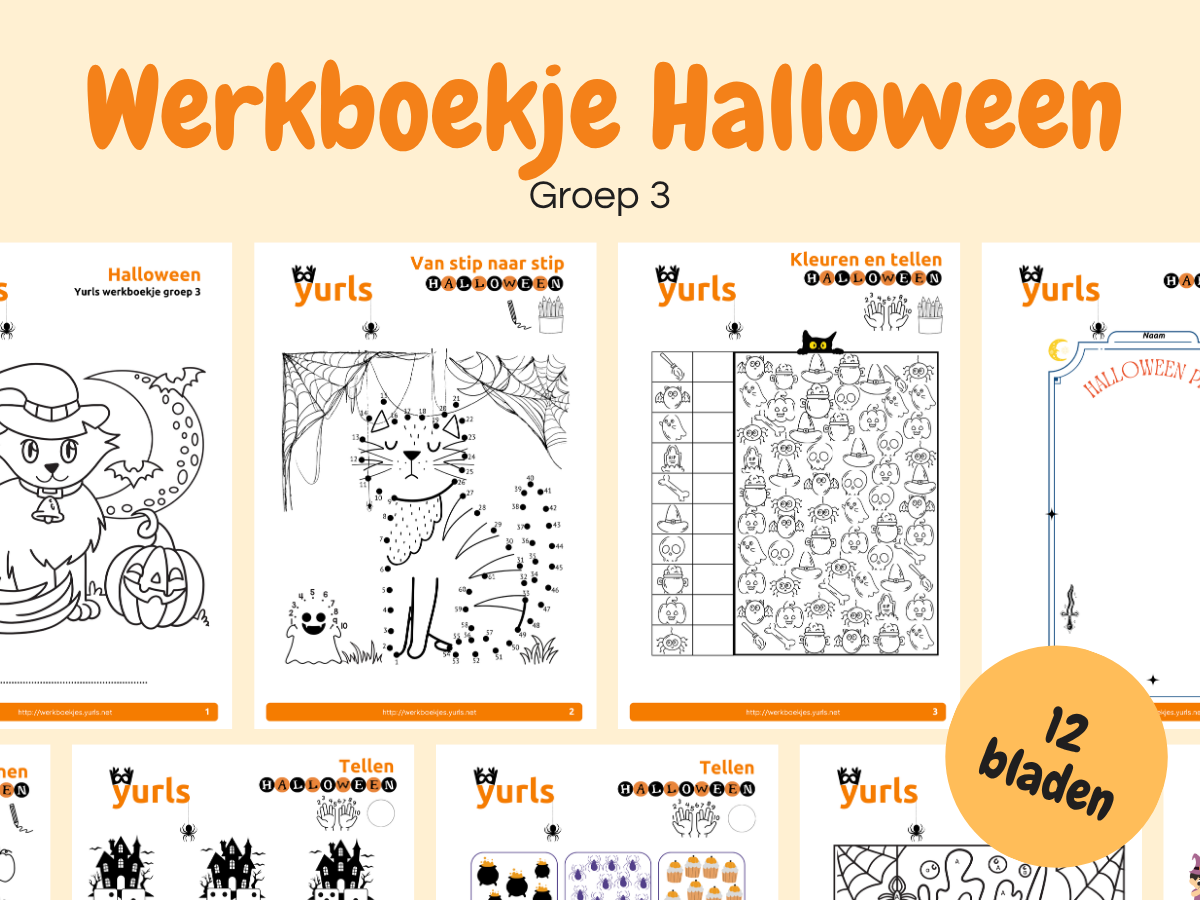 Werkboekje Halloween – werkbladen voor groep 3