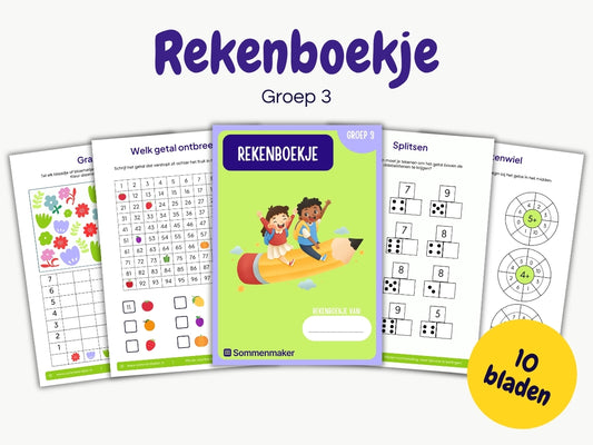 Rekenboekje – werkbladen voor groep 3