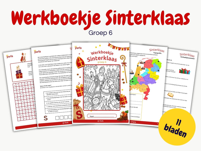 Werkboekje Sinterklaas – werkbladen groep 6