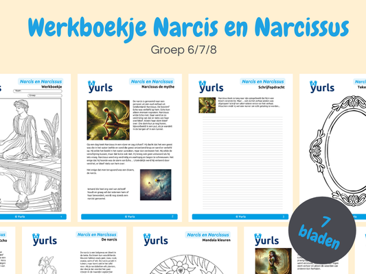 Werkboekje Narcis en Narcissus – werkbladen voor groep 6/7/8