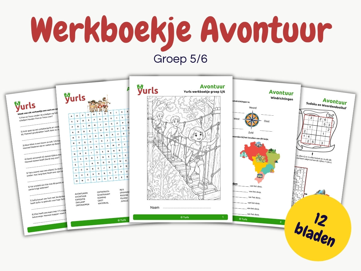 Werkboekje Avontuur – werkbladen voor groep 5/6
