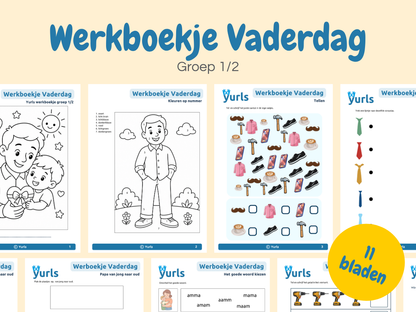 Werkboekje Vaderdag – werkbladen voor groep 1/2