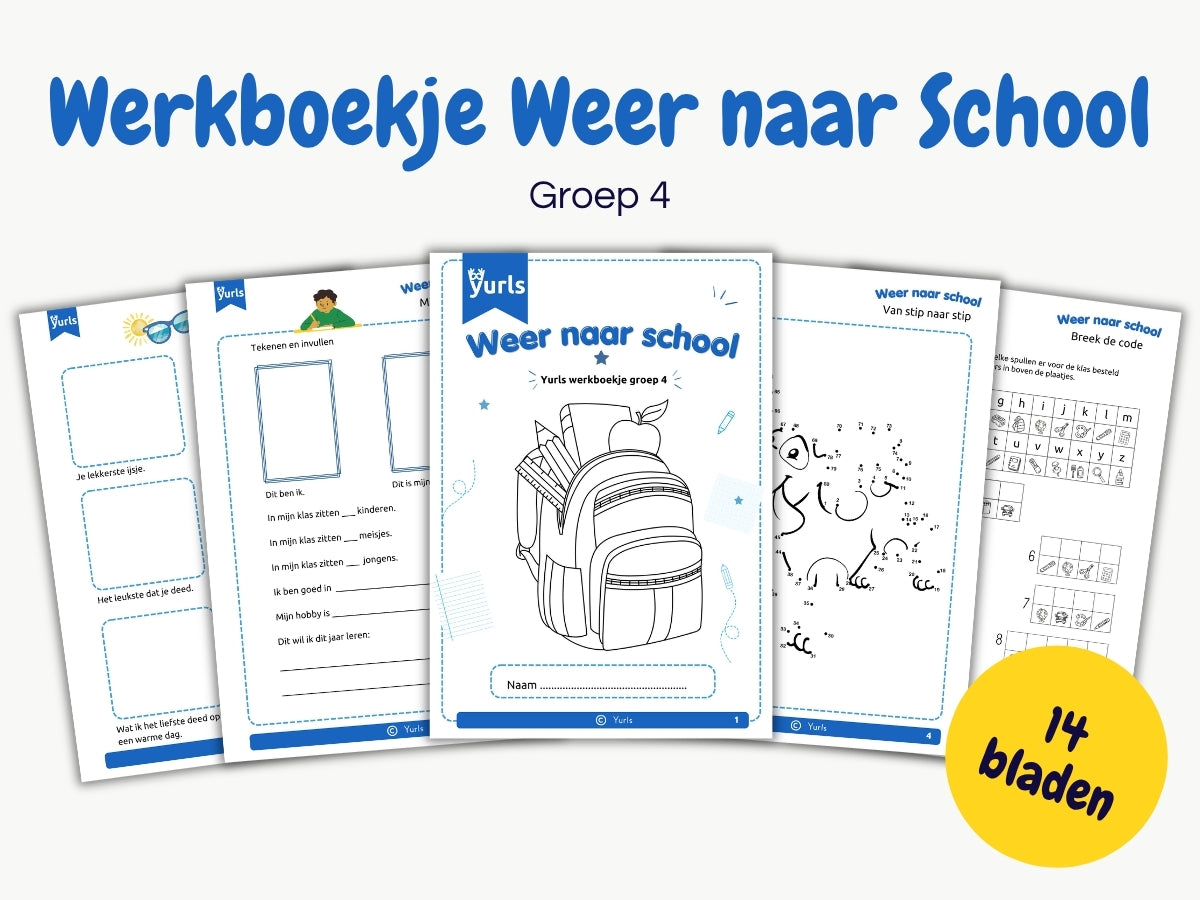 Werkboekje Weer naar School – werkbladen groep 4