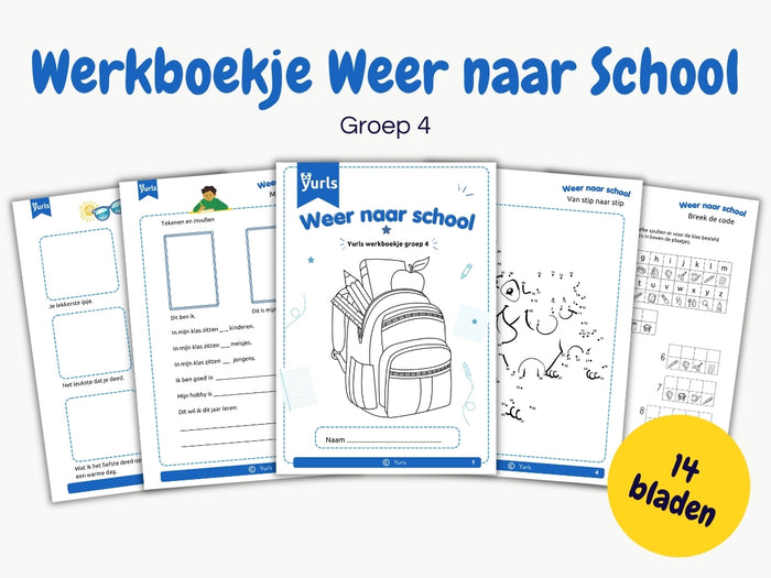 Werkboekje Weer naar School – werkbladen voor groep 4